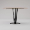 ELVA noir / blanc table ronde moderne