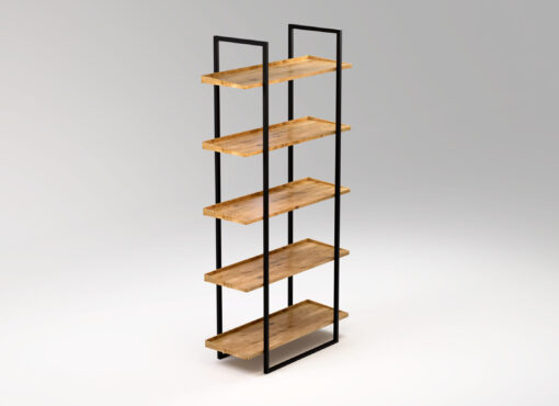 nivå black modern oak bookcase