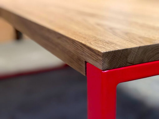 RED FOREST table à manger moderne en chêne rouge