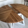 6 round oak table
