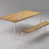 basic tre II kitchen table with bench