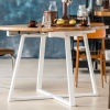 MÅNE OVAL noir / blanc table extensible ronde en chêne-2 MÅNE OVAL noir / blanc table extensible ronde en chêne-2