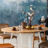 MÅNE OVAL noir / blanc table extensible ronde en chêne-7 MÅNE OVAL noir / blanc table extensible ronde en chêne-7