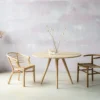 SOL table à manger minimaliste de style bohème avec effet chêne brut SOL table à manger minimaliste de style bohème avec effet chêne brut