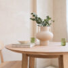 Table ronde en bois de chêne ORBIS