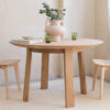 Table ronde en bois de chêne ORBIS